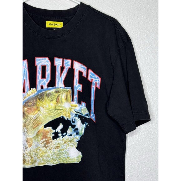 MARKET BASS ARC Men's Graphic T-Shirt Black - Size Large - Picture 5 of 14